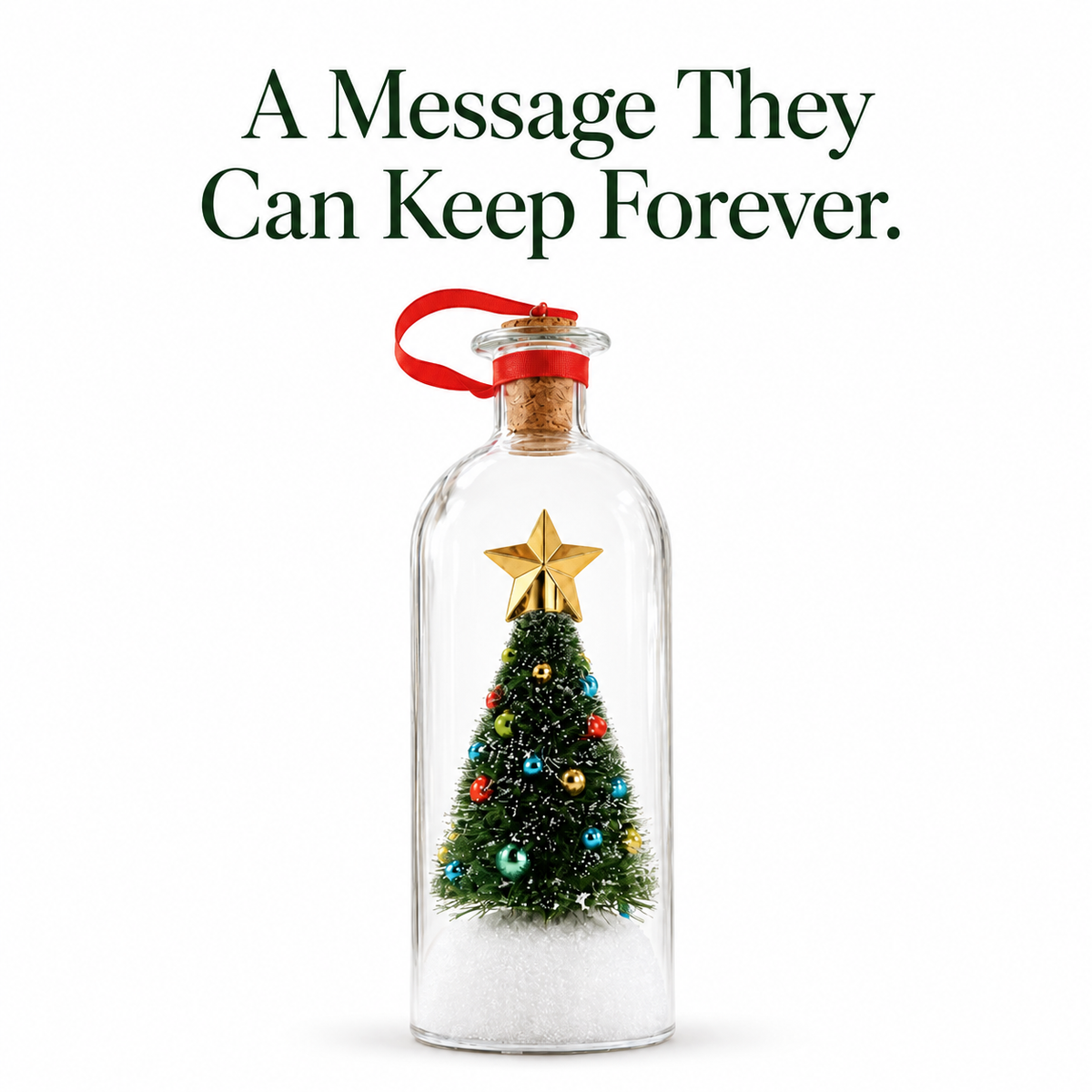 EverVoice™ Christmas Message Bottle