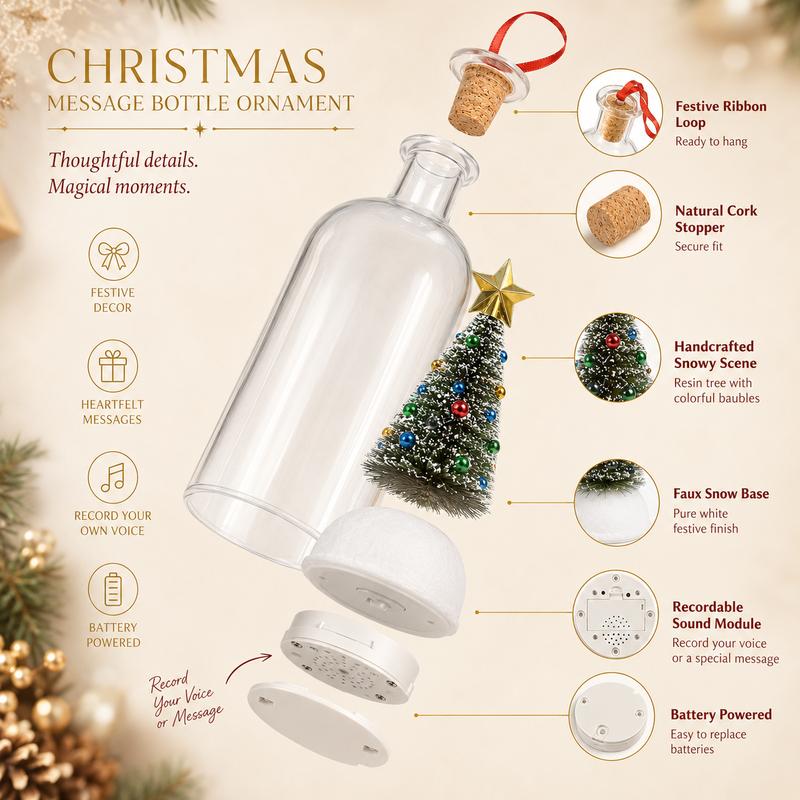 EverVoice™ Christmas Message Bottle